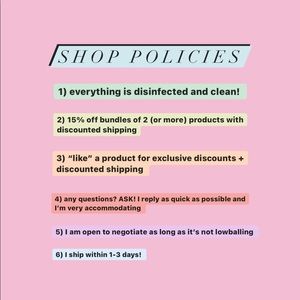 SHOP POLICIES